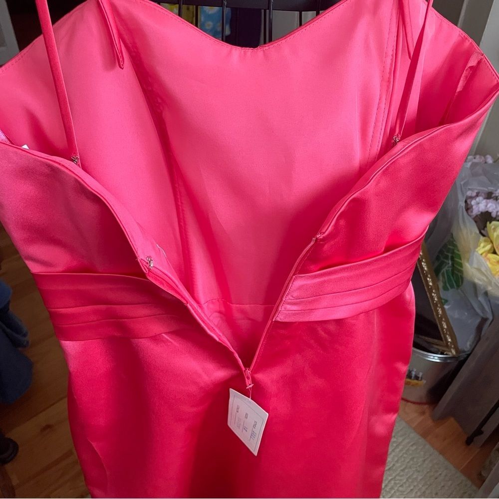 Allure Covertible Strapless Watermelon Style#1311 Bridesmaid Dress Size 12 NEW! - Picture 12 of 14